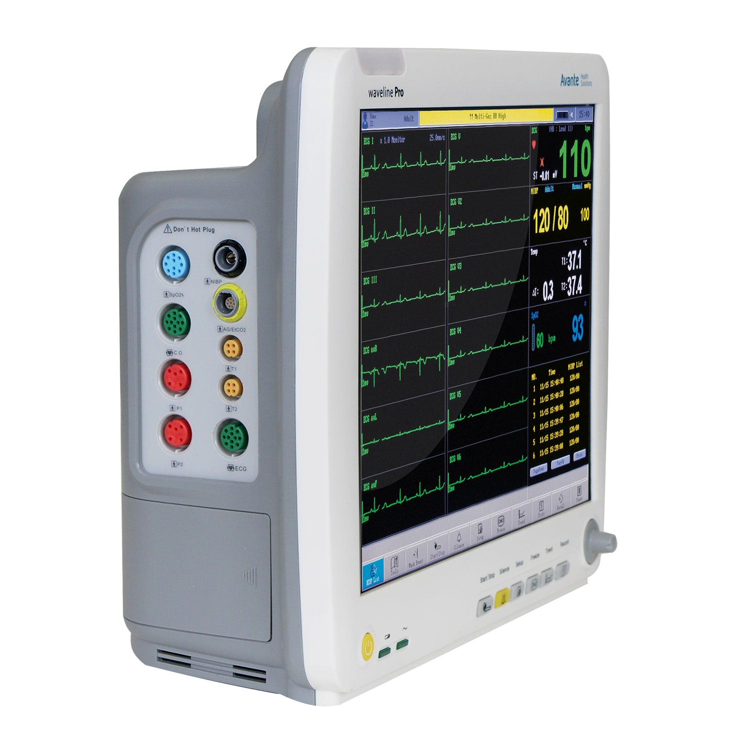 Avante Waveline Pro Touch-Screen Anesthesia Monitor