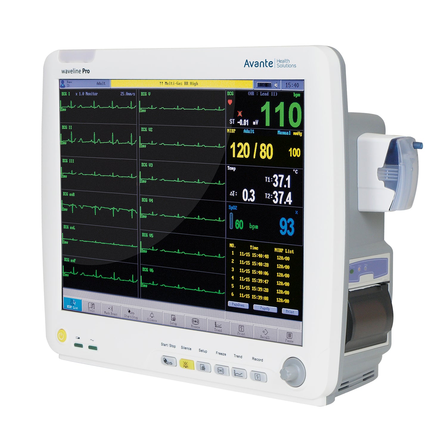 Avante Waveline Pro Touch-Screen Anesthesia Monitor